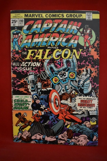 CAPTAIN AMERICA #190 | NIGHT-SHADE & ROBOT ASSASSIN | GIL KANE - 1975