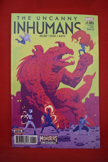 UNCANNY INHUMANS #1.MU | MONSTERS UNLEASHED EVENT | MICHAEL WALSH COVER ART