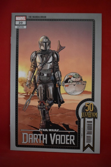 STAR WARS DARTH VADER #20 | 1ST COVER APP OF DIN DJARIN & GROGU | BESKAR 2ND PRINT VARIANT