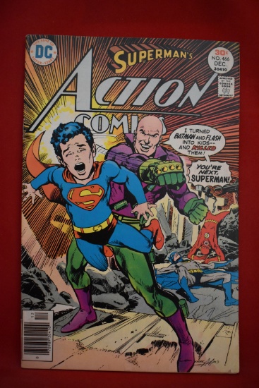 ACTION COMICS #466 | SUPERMAN - LEX LUTHOR - SUPERBOY - BATMAN | CLASSIC NEAL ADAMS COVER