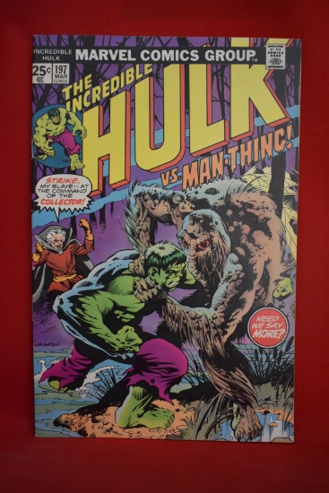 HULK #197 | KEY BERNIE WRIGHTSON COVER FEATURING MAN-THING!