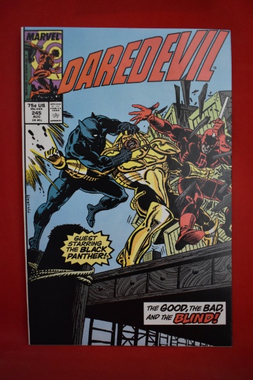 DAREDEVIL #245 | BLACK PANTHER - THE GOOD THE BAD AND THE BLIND | AL MILGROM COVER ART