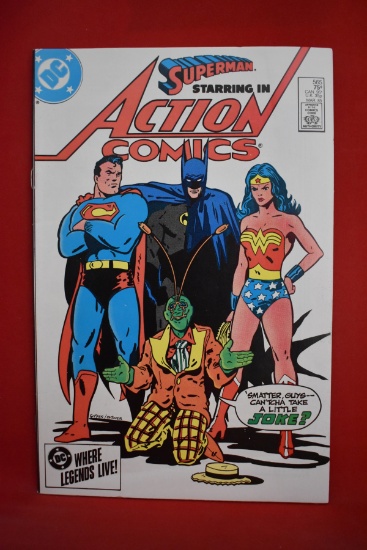 ACTION COMICS #565 | THE WIZARD CITY WARRIOR! | OKSNER & SCHAFFENBERGER
