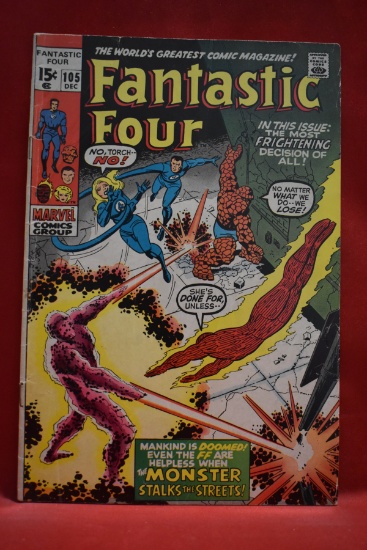 FANTASTIC FOUR #105 | THE MONSTER IN THE STREETS! | JOHN ROMITA SR & STAN LEE