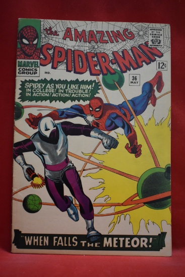 AMAZING SPIDERMAN #36 | KEY 1ST USE OF THE WORD "THWIP" | 1ST APP OF LOOTER | DITKO & LEE - 1966