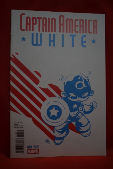 CAPTAIN AMERICA WHITE #1 | KEY THE SKOTTIE YOUNG VARIANT