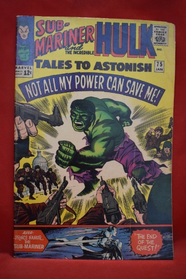 TALES TO ASTONISH #75 | END OF THE QUEST! | JACK KIRBY HULK COVER - 1965