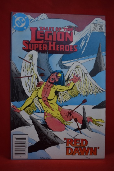 LEGION OF SUPER-HEROES #321 | RED DAWN - INTO EXILE | DAN JURGENS - NEWSSTAND