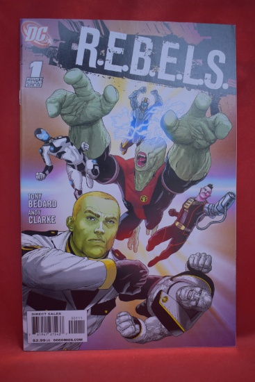 REBELS #1 | PREMIERE ISSUE - 1ST APPEARANCES - THE FUTURE IS NOW