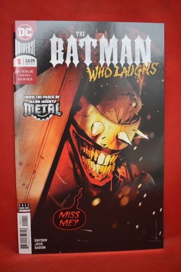 BATMAN WHO LAUGHS #1 | 1ST ISSUE - 1ST APP OF GRIM KNIGHT!