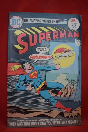 SUPERMAN #287 | WHO WAS THAT DOG I SAW YOU WITH LAST NIGHT! | GIORDANO & SWAN - 1975