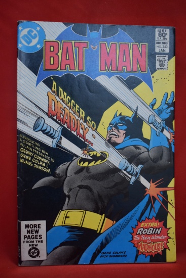 BATMAN #343 | 1ST APP OF DAGGER! | CLASSIC GENE COLAN - 1982