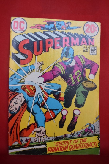 SUPERMAN #264 | THE PHANTOM QUARTERBACK! | NICK CARDY - 1973 | *CREASING - PRETTY SOLID*