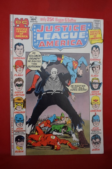 JUSTICE LEAGUE #92 | SOLOMON GRUNDY - THE ONE AND ONLY! | CLASSIC NEAL ADAMS - 1971