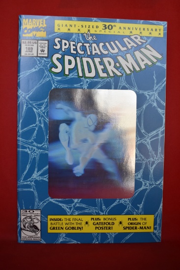 SPECTACULAR SPIDERMAN #189 | ANNIVERSARY HOLOFOIL COVER - SPIDERMAN GATEFOLD POSTER