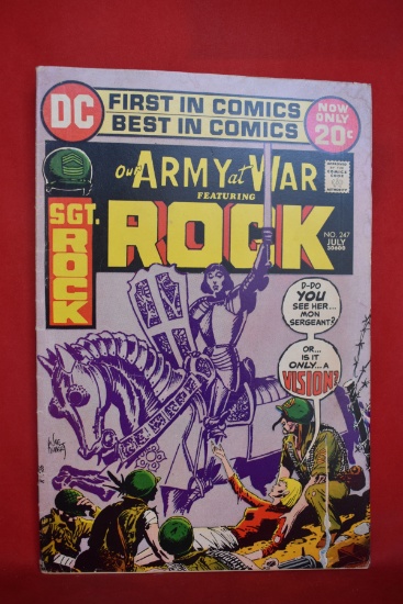 OUR ARMY AT WAR #247 | SGT ROCK: THE VISION! | JOE KUBERT - 1972