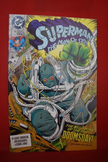 SUPERMAN: MAN OF STEEL #18 | KEY 1ST FULL APP OF DOOMSDAY - 3RD PRINTING!