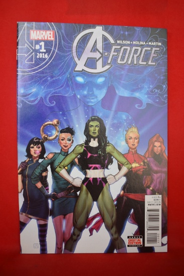 A-FORCE #1 | 1ST ISSUE - SINGULARITY | JORGE MOLINA COVER ART
