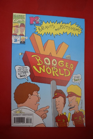 BEAVIS AND BUTT-HEAD #3 | BOOGER WORLD - RICK PAKER COVER ART