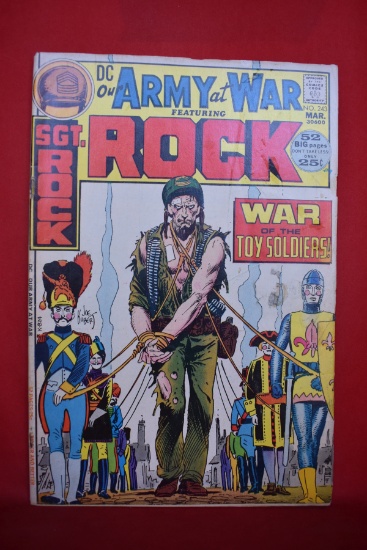 OUR ARMY AT WAR #243 | WAR OF THE TOY SOLIDIERS! | JOE KUBERT - 1972 | *COVER DETACHED - SEE PICS*
