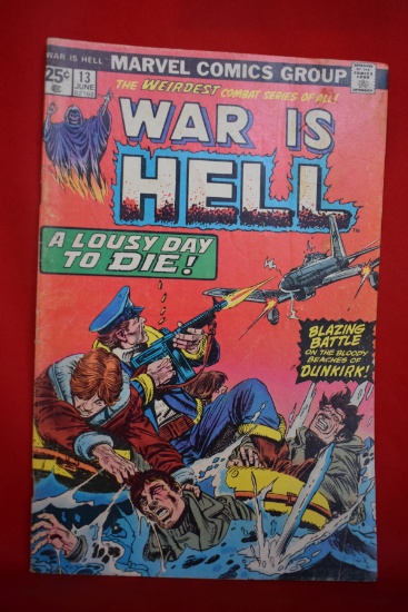 WAR IS HELL #13 | A LOUSY DAY TO DIE! | GIL KANE - 1975 | *SOLID - CREASING - SOME WEAR - SEE PICS*