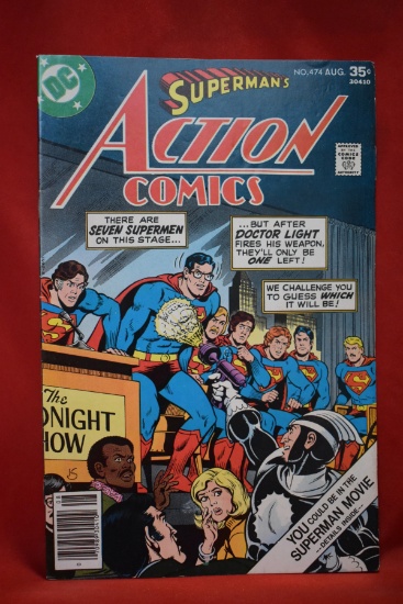 ACTION COMICS #474 | WILL THE REAL SUPERMAN PLEASE SHOW UP! | SHAFFENBERGER - 1977