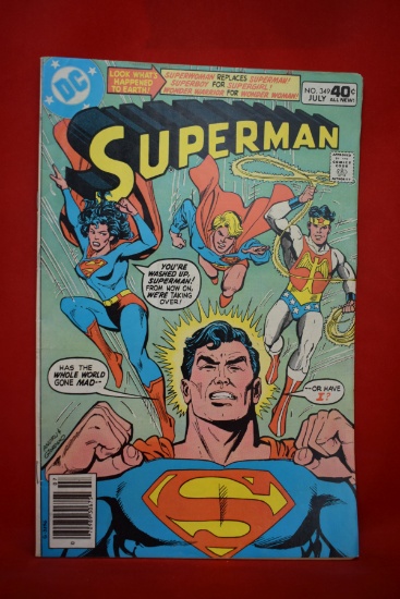 SUPERMAN #349 | ALTERNATE REALITY - WONDER WARRIOR, SUPERWOMAN.. | ROSS ANDRU - 1980