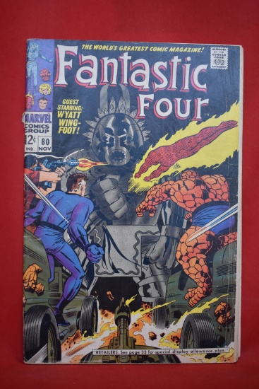 FANTASTIC FOUR #80 | 1ST TOOMZOOMA THE LIVING TOTEM | *COVER DETACHED - SEE PICS*