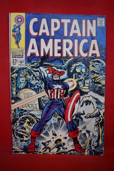 CAPTAIN AMERICA #107 | KEY 1ST APP OF DR FAUSTUS! | *COVER DETACHED - SEE PICS*