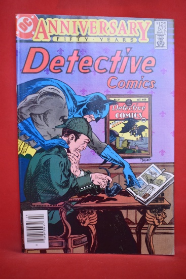 DETECTIVE COMICS #572 | GUEST APP OF SHERLOCK HOLMES - MIKE KALUTA - NEWSSTAND