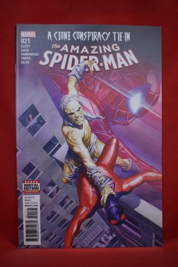 AMAZING SPIDERMAN #21 | LIVE ANOTHER DAY | ALEX ROSS COVER ART