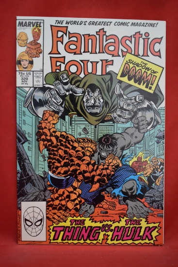 FANTASTIC FOUR #320 | KEY COVER ART FEATURING DR DOOM AND HULK VS THE THING.