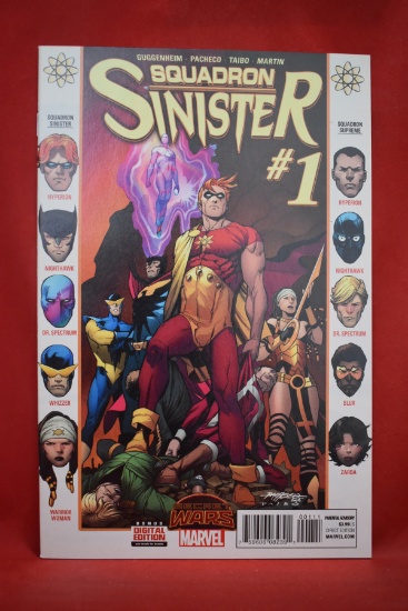 SQUADRON SINISTER #1 | 1ST ISSUE - 1ST TEAM APP: KING HYPERION, NIGHTHAWK, WARRIOR WOMAN..