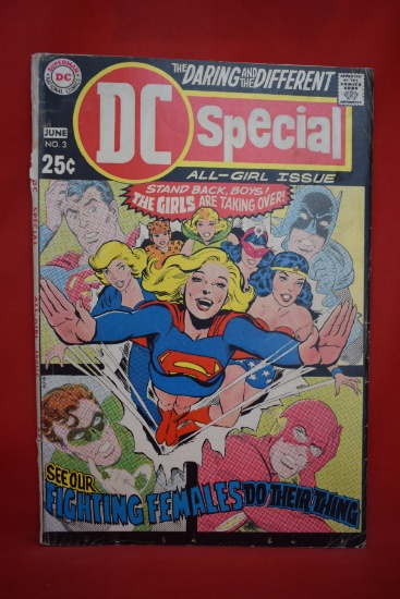 DC SPECIAL #3 | ALL-GIRL ISSUE - NEAL ADAMS COVER ART - WONDER WOMAN, SUPERGIRL | *SEE PICS*
