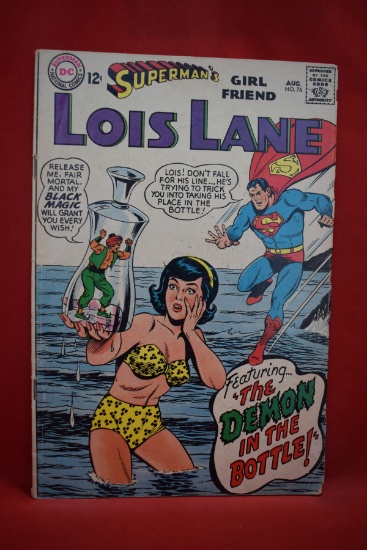 LOIS LANE #76 | DEMON IN A BOTTLE - SCHAFFENBERGER - 1967 | *SOLID - BACK COVER - SEE PICS*