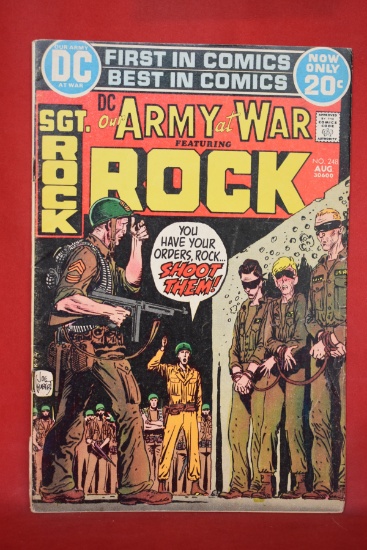 OUR ARMY AT WAR #248 | SGT ROCK - THE FIRING SQUAD! | RUSS HEATH & JOE KUBERT - 1972