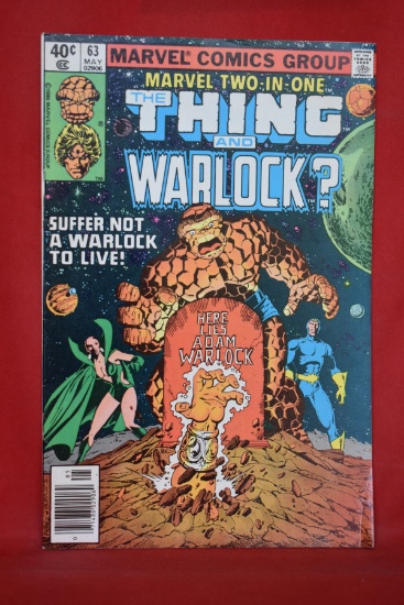MARVEL TWO IN ONE #63 | HERE LIES ADAM WARLOCK! | GEORGE PEREZ - NEWSSTAND