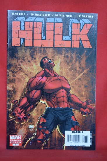 HULK #6 | BLOOD RED! | THE MICHAEL TURNER VARIANT!