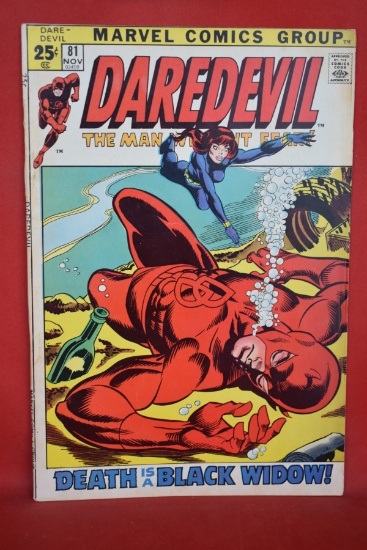 DAREDEVIL #81 | KEY 1ST DAREDEVIL/BLACK WIDOW TEAM UP! | GIL KANE - 1971