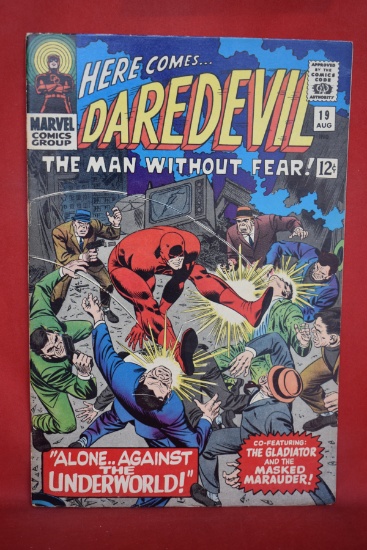 DAREDEVIL #19 | ALONE AGAINST THE UNDERWORLD! | CLASSIC JOHN ROMITA - 1966 | *MADE WITH 4 STAPLES*