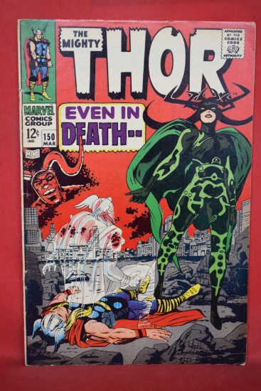 THOR #150 | KEY 1ST COVER APP OF HELA, ORIGIN OF TRITON & THE INHUMANS! | ICONIC JACK KIRBY - 1968