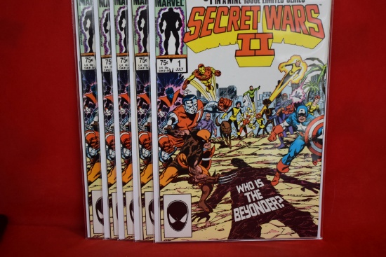 LOT OF 5 SECRET WARS II #1 | ALL IN VERY GOOD CONDITION!