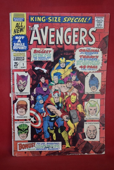 AVENGERS ANNUAL #1 | KEY 1ST TEAM UP OF ORIGINAL AVENGERS/NEW AVENGERS | *SOLID, SEE PICS*