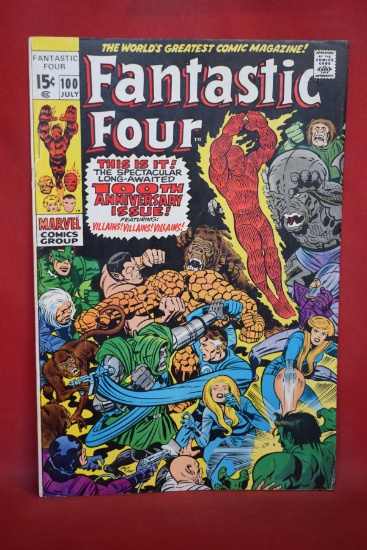 FANTASTIC FOUR #100 | KEY MILESTONE ISSUE - KIRBY/LEE | *PRETTY NICE, ONE EXTRA STAPLE*
