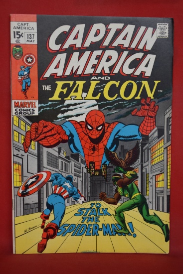 CAPTAIN AMERICA #137 | TO STALK THE SPIDERMAN! | BUSCEMA/LEE - 1971 - OVERALL NICE BOOK!