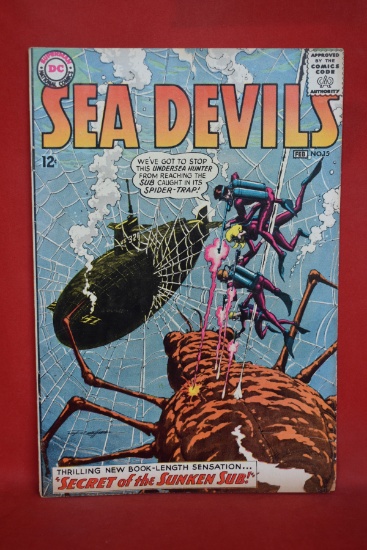 SEA DEVILS #15 | SECRET OF THE SUNKEN SUB! | RUSS HEATH/JACK ADLER - 1964
