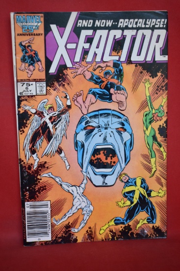 X-FACTOR #6 | 1ST FULL APP/COVER OF APOCALYPSE - NEWSSTAND! | *STAIN, RIPPLING, SEE PICS*