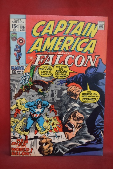 CAPTAIN AMERICA #136 | THE WORLD BELOW! | BUSCEMA & LEE - 1971