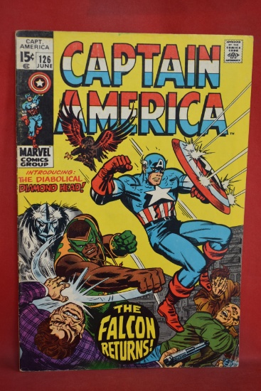 CAPTAIN AMERICA #126 | 1ST APP OF FALCON IN CAPTAIN AMERICA SUIT, 1ST APP OF DIAMOND HEAD
