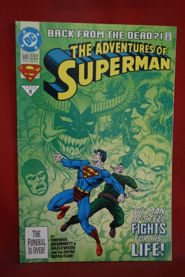 ADVENTURES OF SUPERMAN #500 | 1ST APP OF JOHN HENRY, 1ST CYBORG SUPERMAN, 1ST ERADICATOR